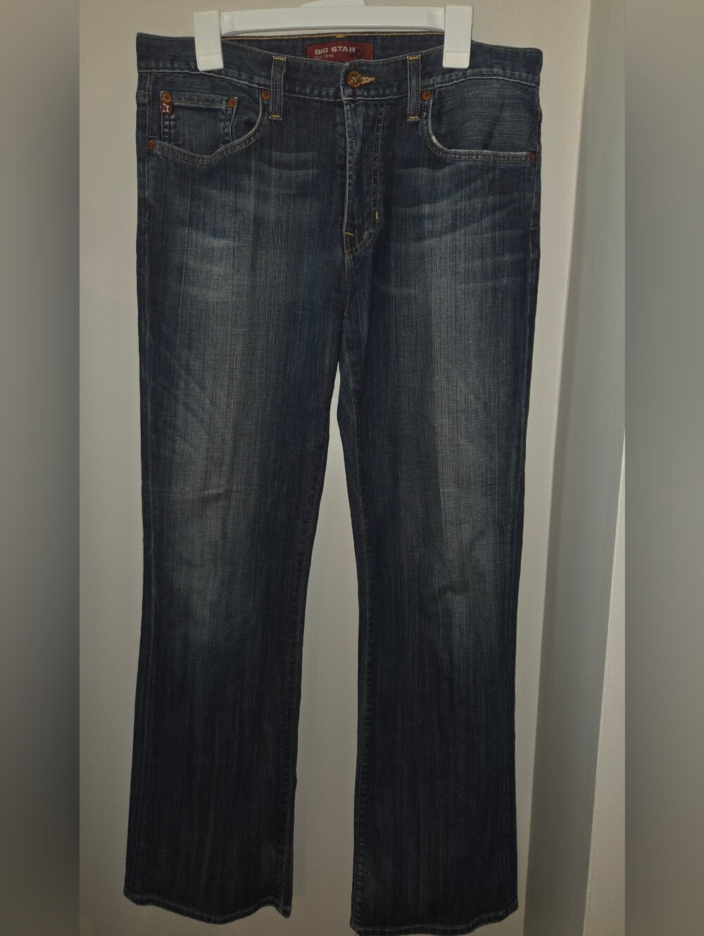 Big Star Men's Bootcut Jeans Dark Wash Pioneer Size 33R